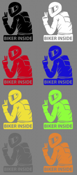 Aufkleber Biker inside